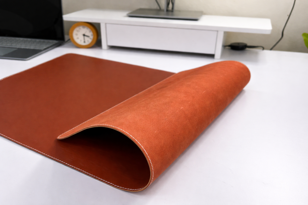 Genuine Leather Premium Desk Pad for Freelancers, Youtubers, Creators and online Professional - Image 2