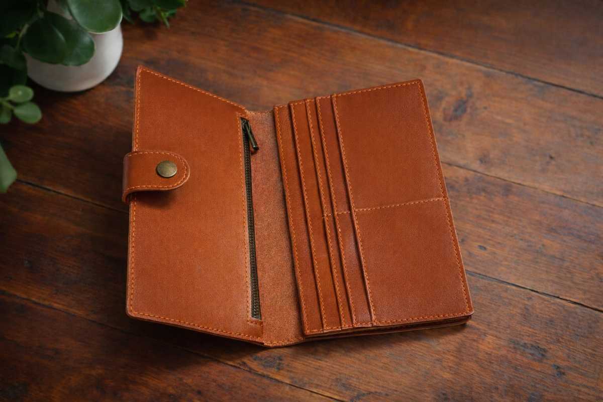 Long Leather Wallet - Image 2